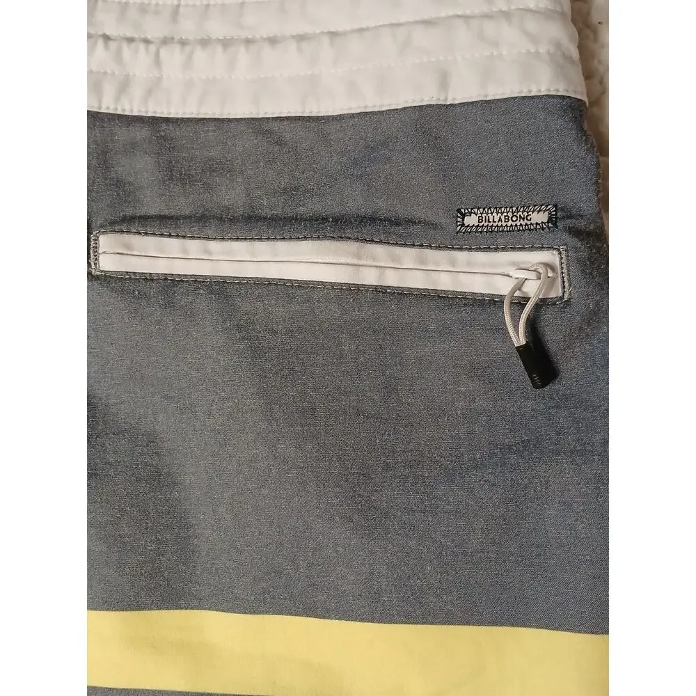 Billabong Mens Spinner Board Shorts‎ 32 Waist Army Blue Beach Surf Vacation Boho